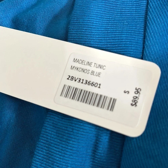 Soft Surroundings Madeline Tunic in Mykonos Blue - NEW - Size Small - Picture 7 of 8